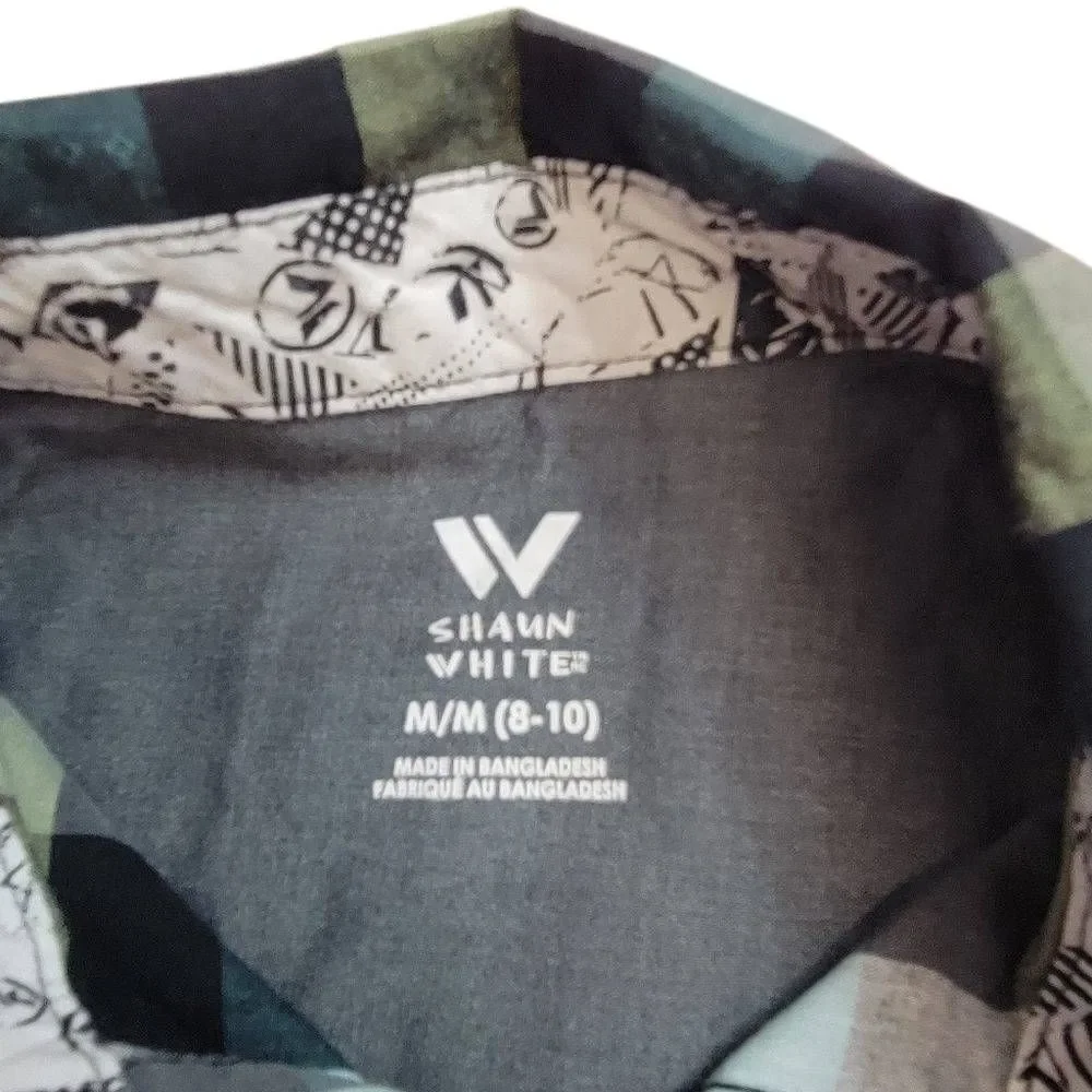 Shaun White plaid shirt M8/10